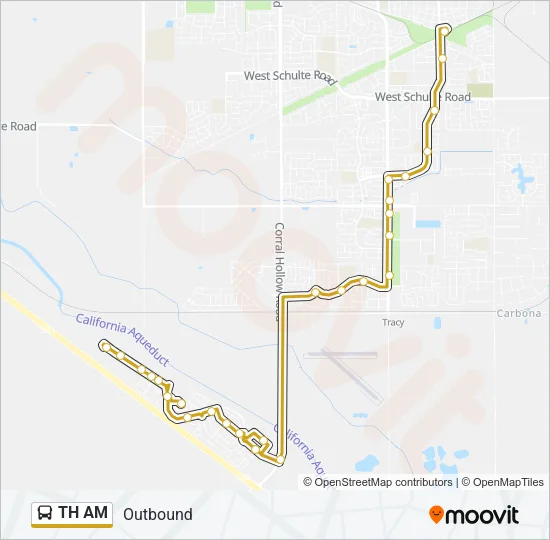 TH AM Bus Line Map