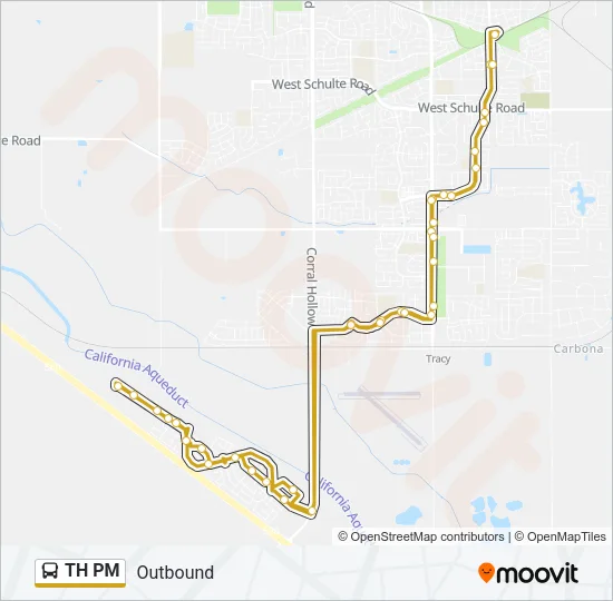 TH PM Bus Line Map