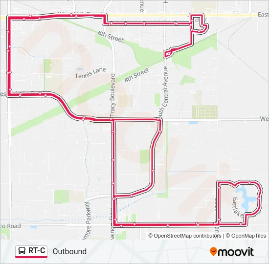 RT-C Bus Line Map