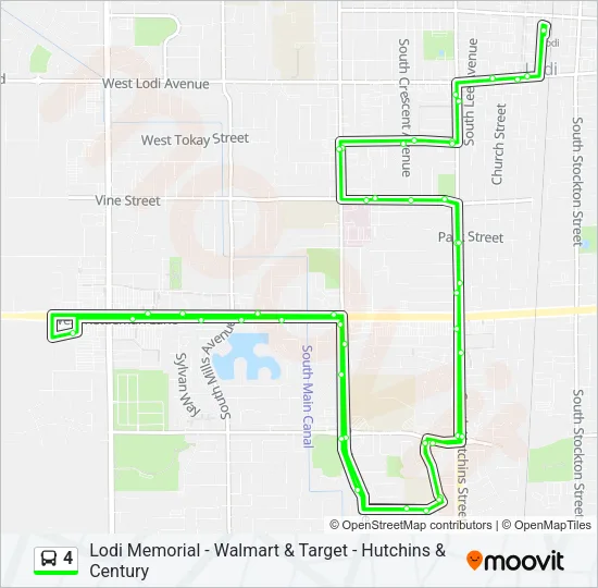 4 Bus Line Map