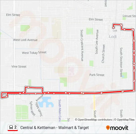 2 Bus Line Map
