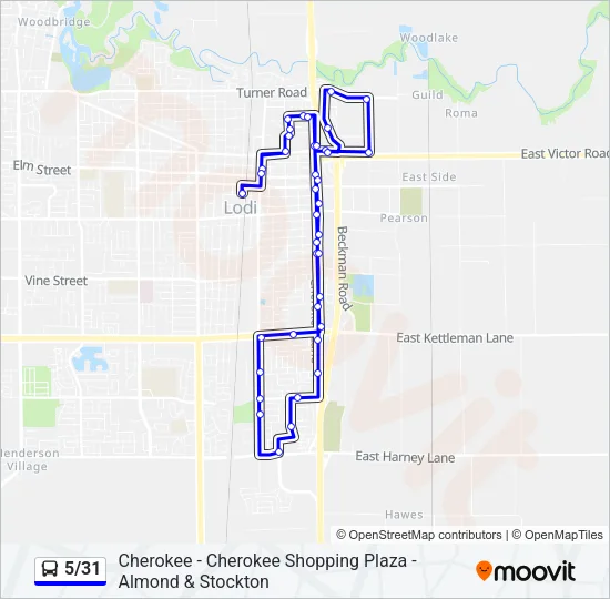 5/31 Bus Line Map