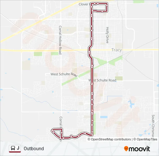 J Bus Line Map