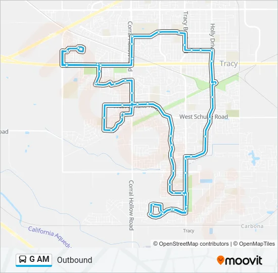 G AM Bus Line Map