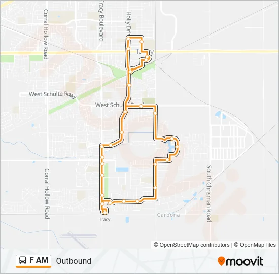 F AM Bus Line Map