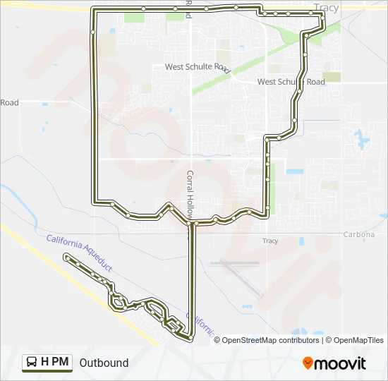 H PM Bus Line Map