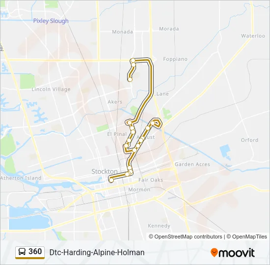 360 Bus Line Map