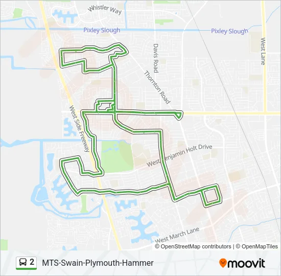 Mapa de 2 de autobús