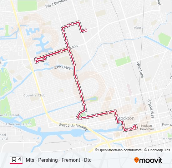 4 bus Line Map