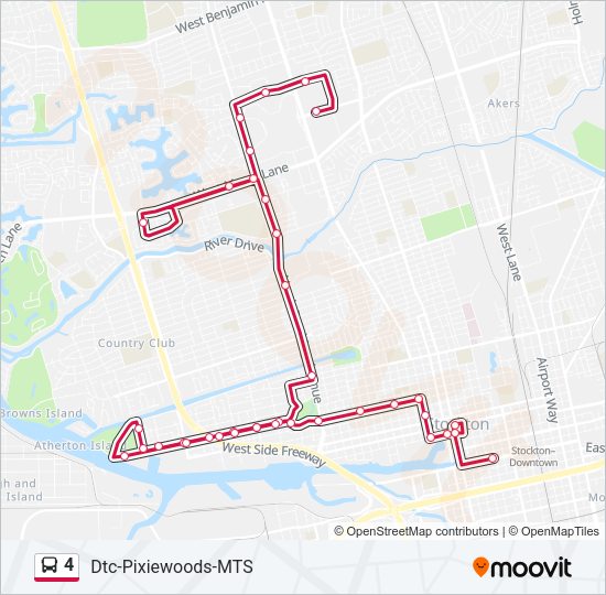 4 Bus Line Map