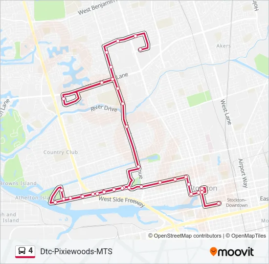 4 Bus Line Map