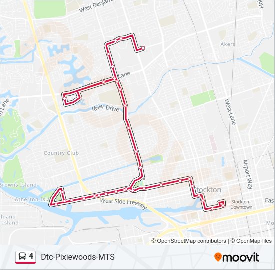 4 Bus Line Map