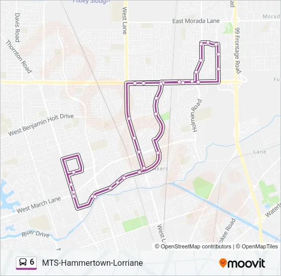 6 Bus Line Map