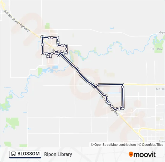 BLOSSOM Bus Line Map