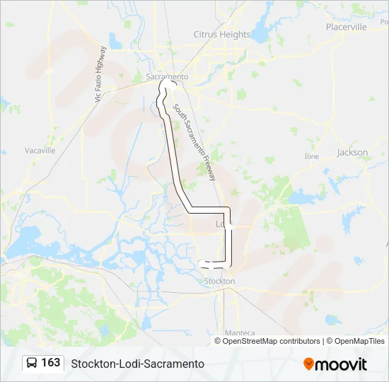 163 Bus Line Map