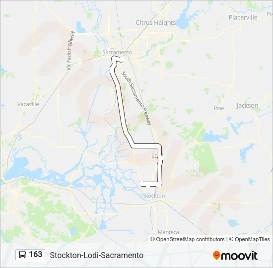 163 Bus Line Map