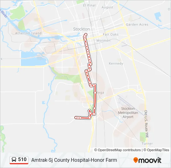 510 Bus Line Map