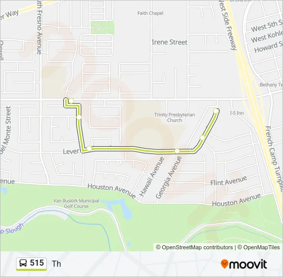 515 Bus Line Map
