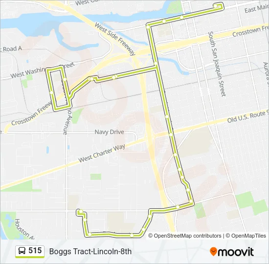 515 Bus Line Map