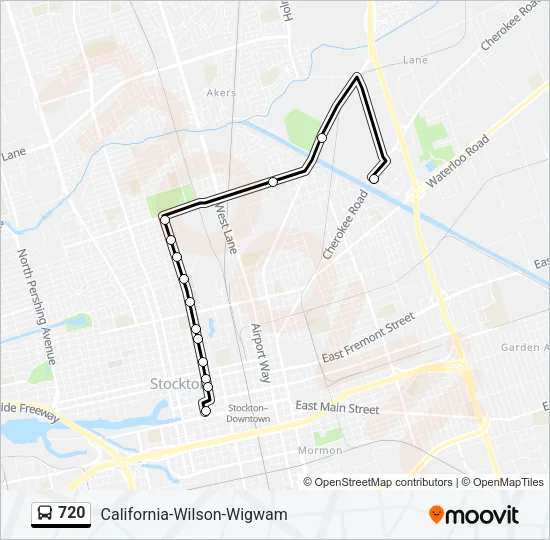 720 Bus Line Map