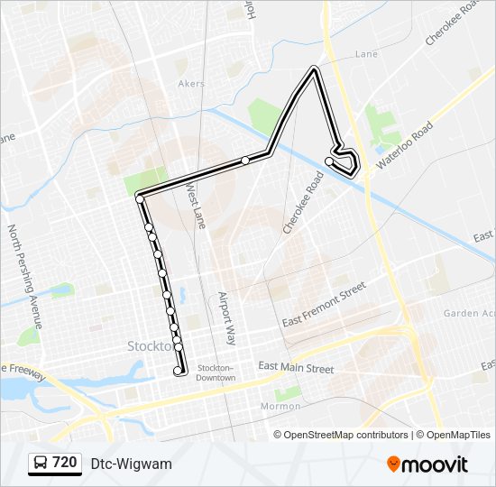 720 bus Line Map