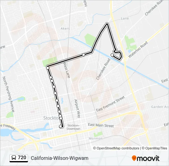 720 Bus Line Map