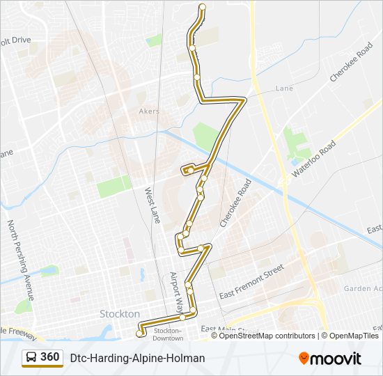 360 Bus Line Map