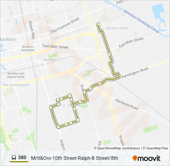 380 Bus Line Map