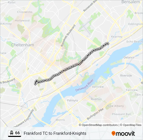 66 Cable Car Line Map
