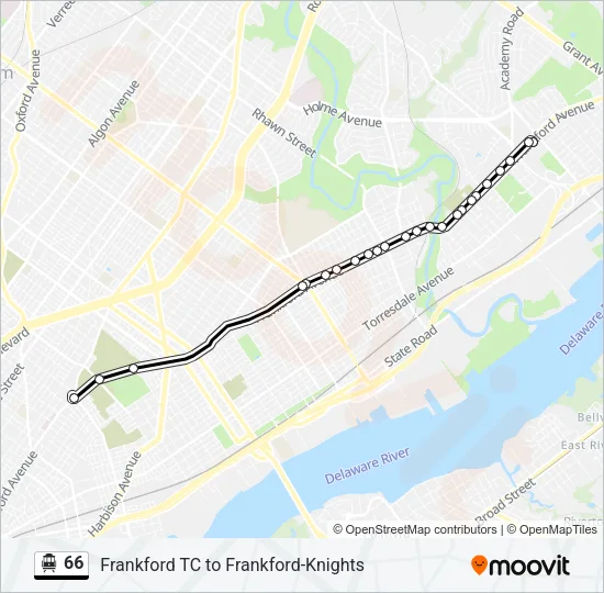 66 Cable Car Line Map