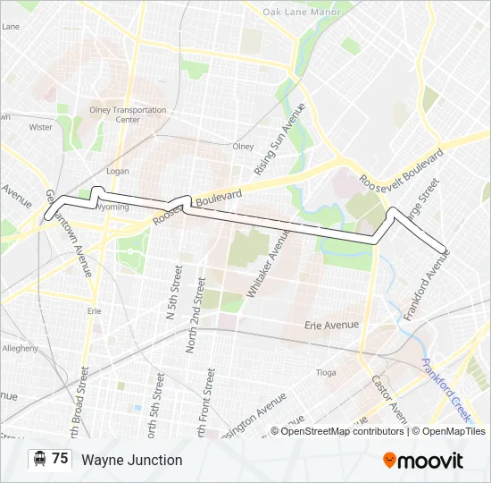 75 Cable Car Line Map