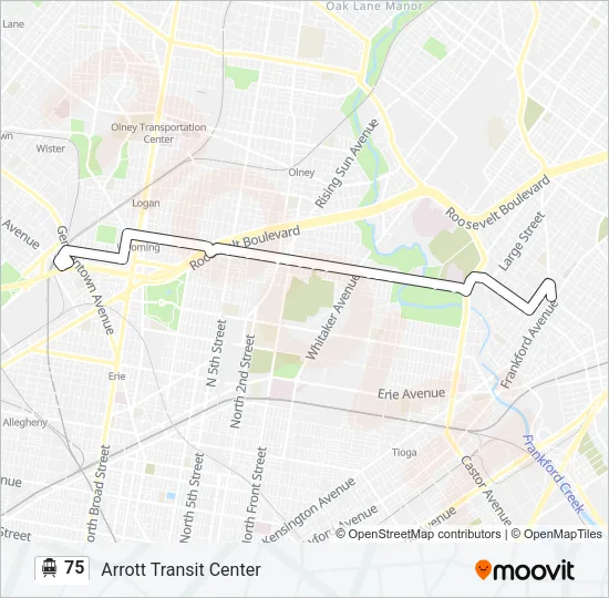 75 Cable Car Line Map
