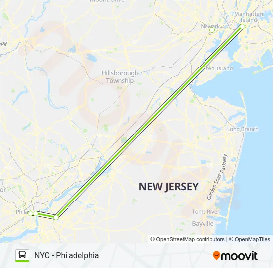 FLIXBUS 2602 Bus Line Map