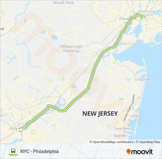 FLIXBUS 2602 Bus Line Map