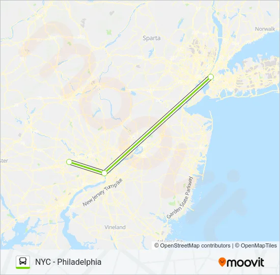 FLIXBUS 2602 Bus Line Map