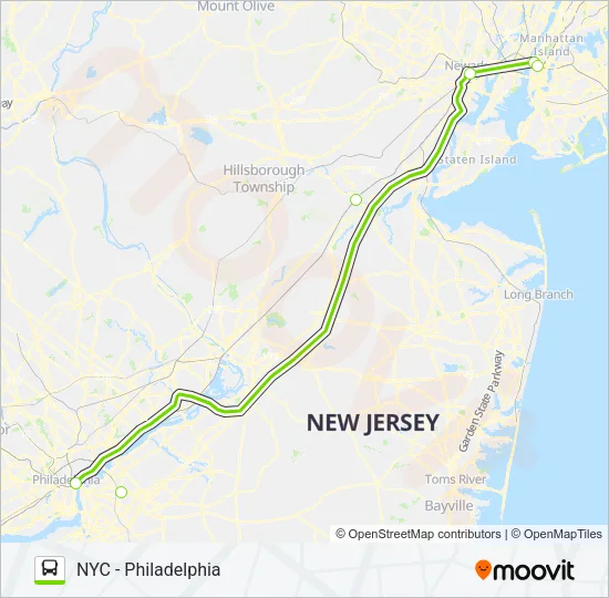 FLIXBUS 2602 Bus Line Map
