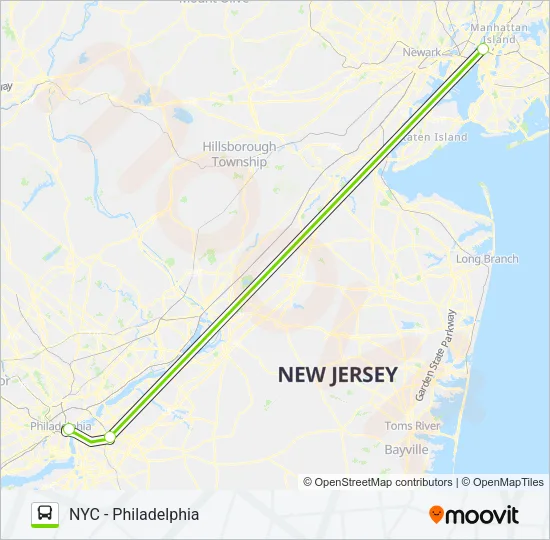 FLIXBUS 2602 Bus Line Map