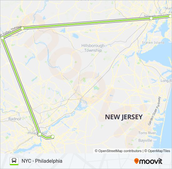 FLIXBUS 2602 Bus Line Map