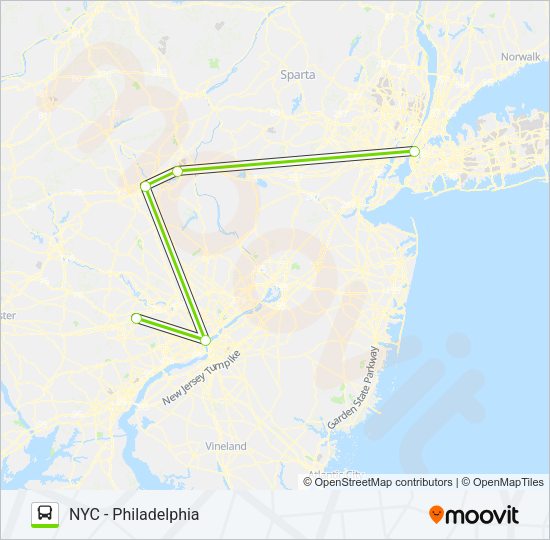 FLIXBUS 2602 Bus Line Map