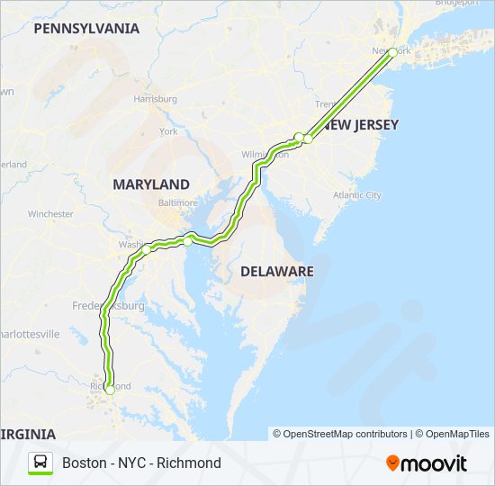 flixbus 2605 Route: Schedules, Stops & Maps - Richmond (W Leigh St ...