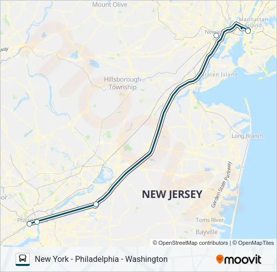GREYHOUND US0305 Bus Line Map