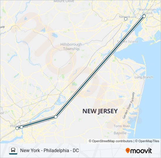 GREYHOUND US0305 Bus Line Map