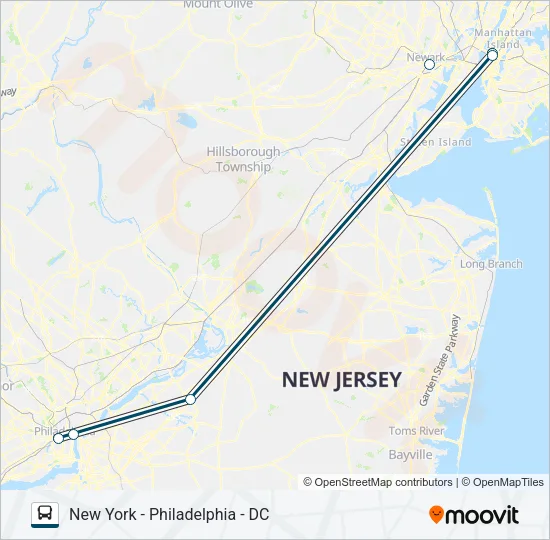 GREYHOUND US0305 Bus Line Map