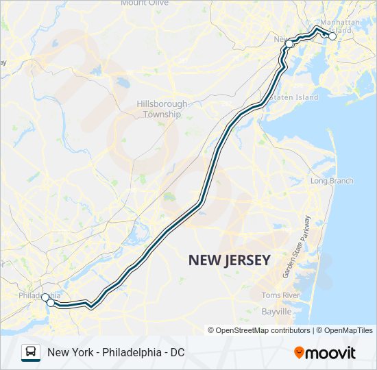 GREYHOUND US0305 Bus Line Map