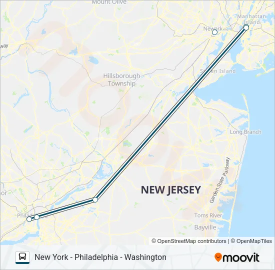 GREYHOUND US0305 Bus Line Map