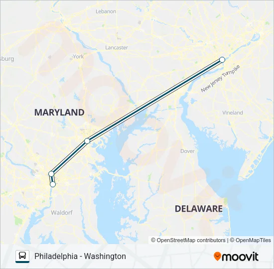 GREYHOUND US0350 Bus Line Map