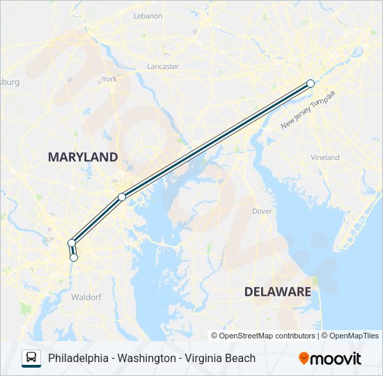 GREYHOUND US0350 Bus Line Map