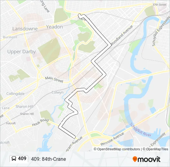 409 Bus Line Map