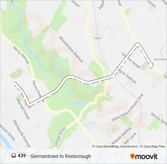 439 Bus Line Map