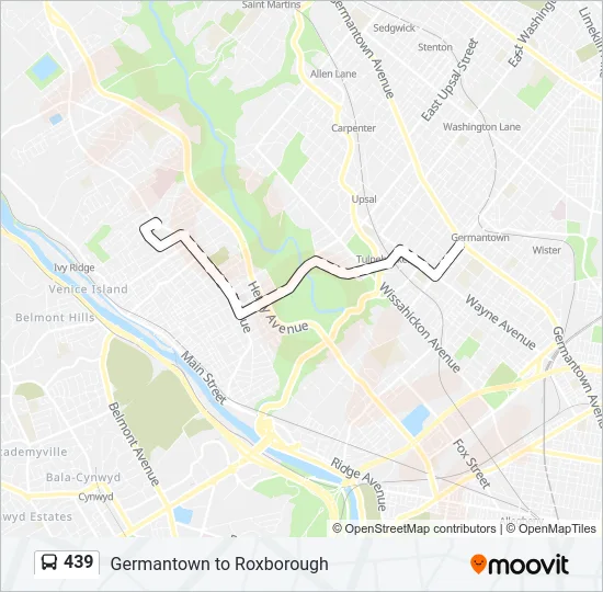 439 Bus Line Map